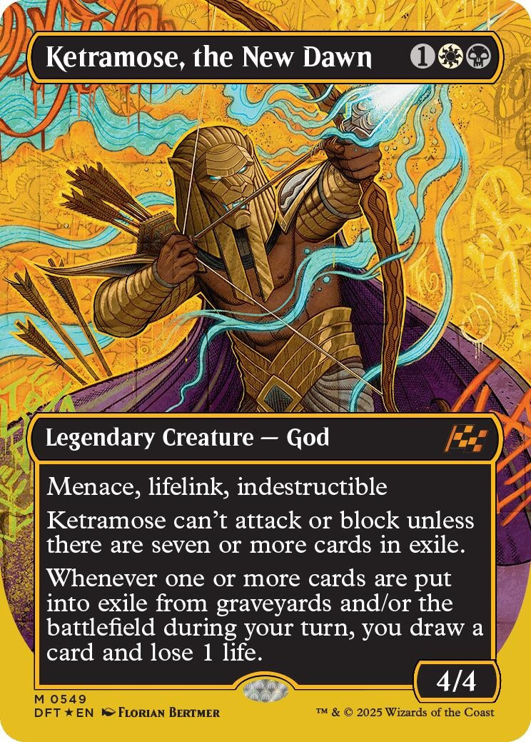 Image for Ketramose, the New Dawn (Borderless) (First-Place Foil) (549) - Magic: The Gathering