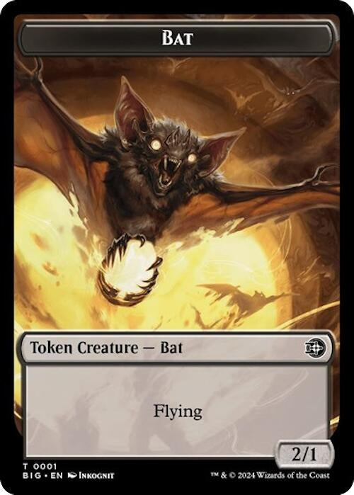 Image for Bat // Plot Double-Sided Token (1 // 20) - Magic: The Gathering