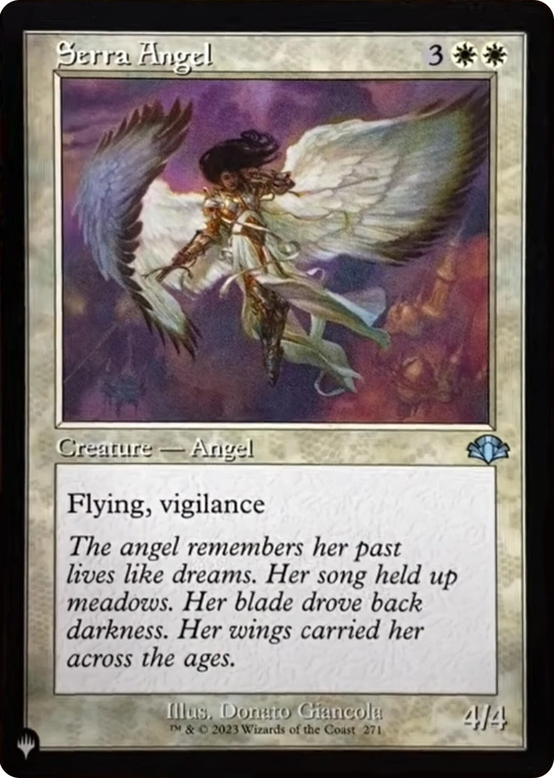 Image for Serra Angel (Retro Frame) (271/261) - Magic: The Gathering