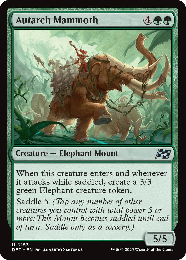 Image for Autarch Mammoth (153) - Magic: The Gathering