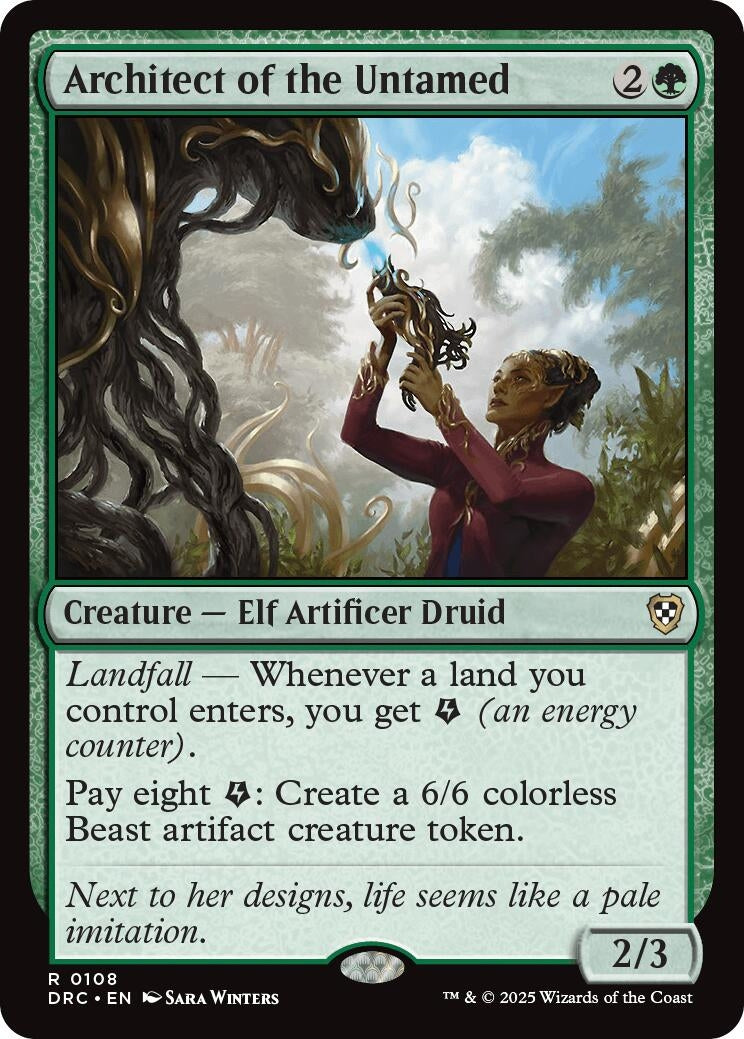 Image for Architect of the Untamed (108) - Magic: The Gathering