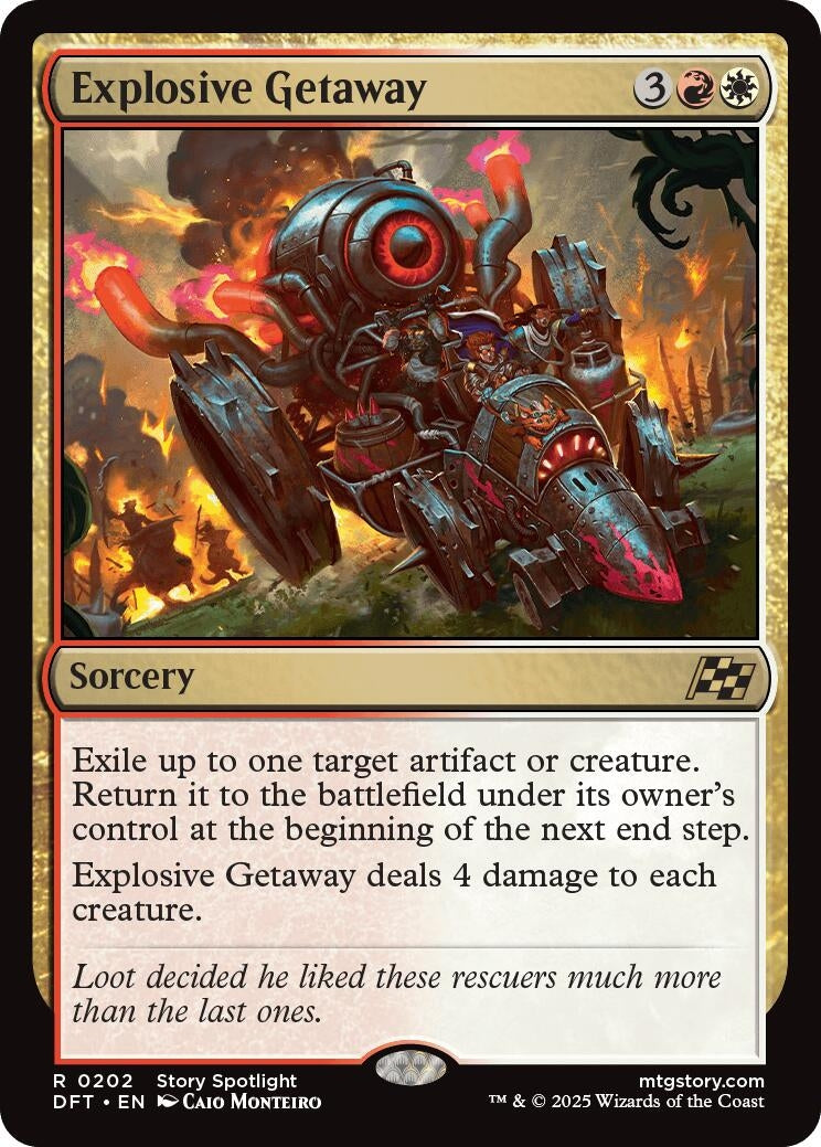 Image for Explosive Getaway (202) (DFT) - Magic: The Gathering