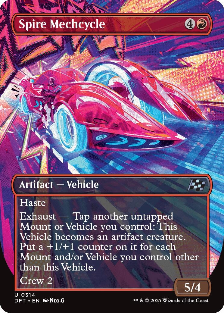 Image for Spire Mechcycle (Borderless) (314) (DFT) - Magic: The Gathering