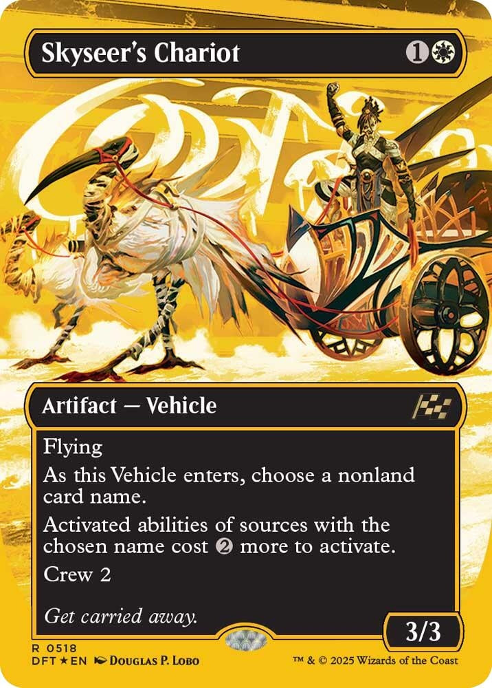 Image for Skyseer's Chariot (Borderless) (First-Place Foil) (518) - Magic: The Gathering