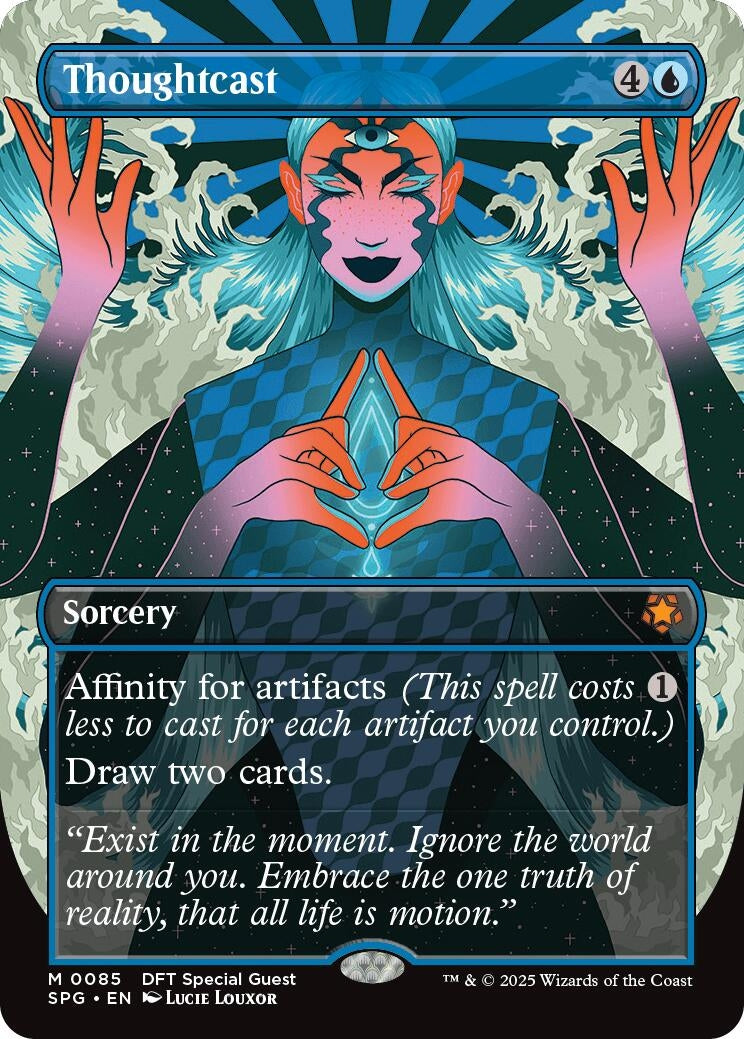 Image for Thoughtcast (Borderless) (85) - Magic: The Gathering
