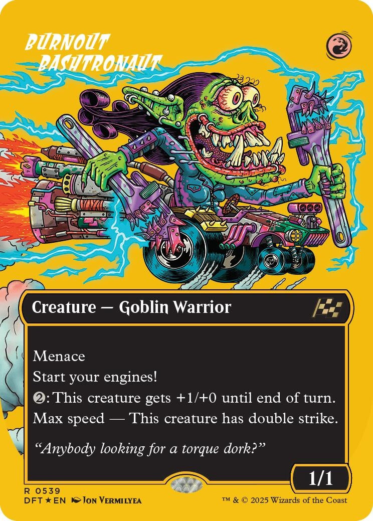 Image for Burnout Bashtronaut (Borderless) (First-Place Foil) (539) - Magic: The Gathering