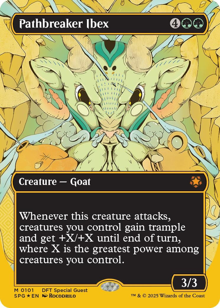 Image for Pathbreaker Ibex (Borderless) (First-Place Foil) (101) - Magic: The Gathering