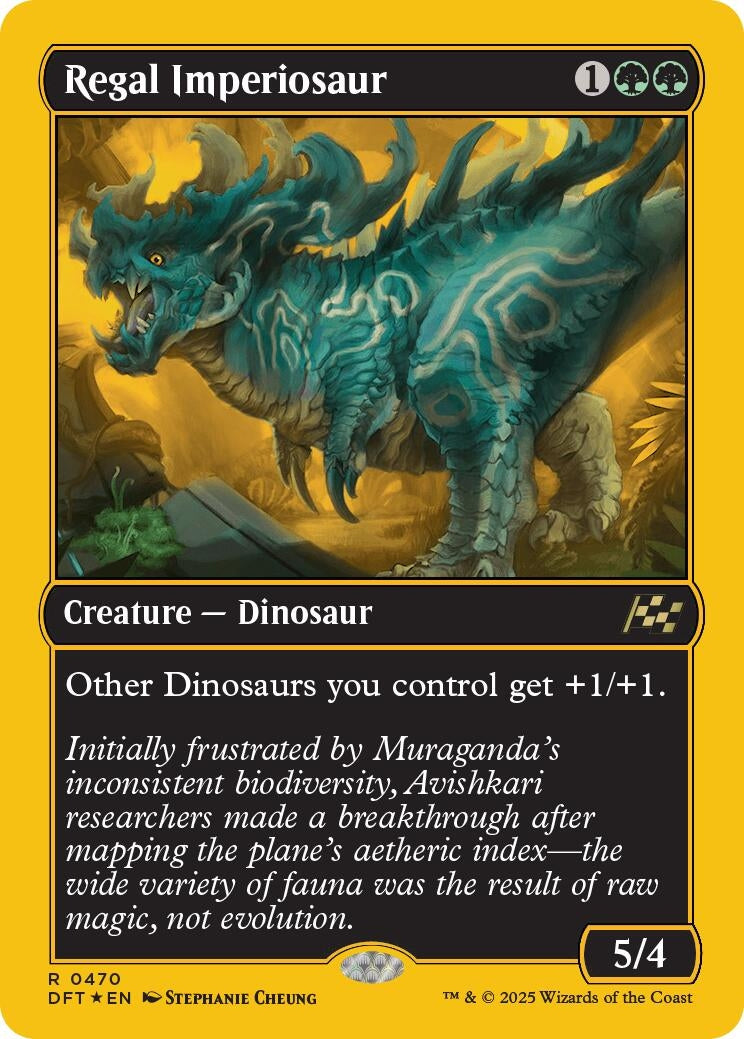 Image for Regal Imperiosaur (First-Place Foil) (470) - Magic: The Gathering