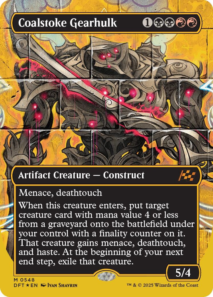 Image for Coalstoke Gearhulk (Borderless) (First-Place Foil) (548) - Magic: The Gathering