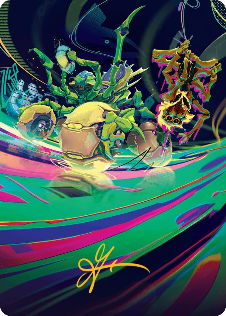 Image for Thundering Broodwagon Art Card (Gold-Stamped Signature) (48) - Magic: The Gathering