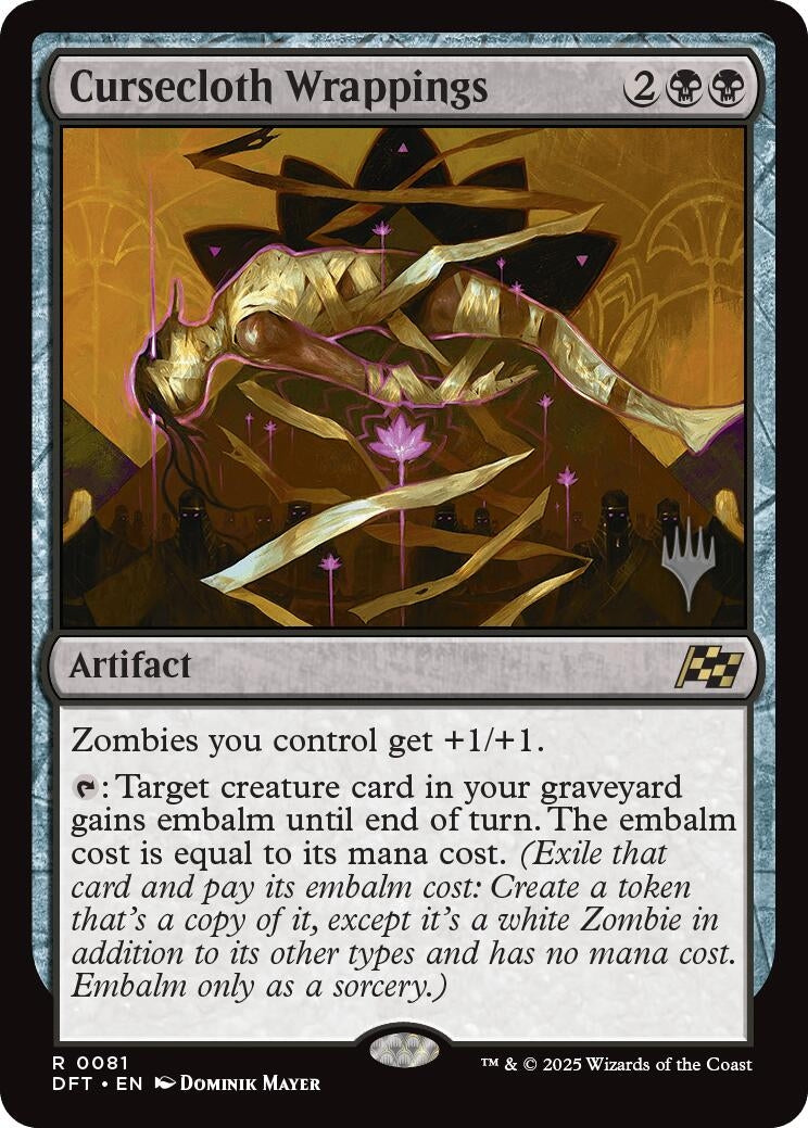Image for Cursecloth Wrappings (81) - Magic: The Gathering