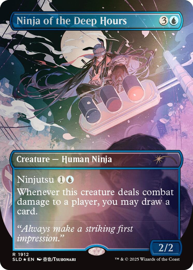Image for Ninja of the Deep Hours (Rainbow Foil) (1912) - Magic: The Gathering