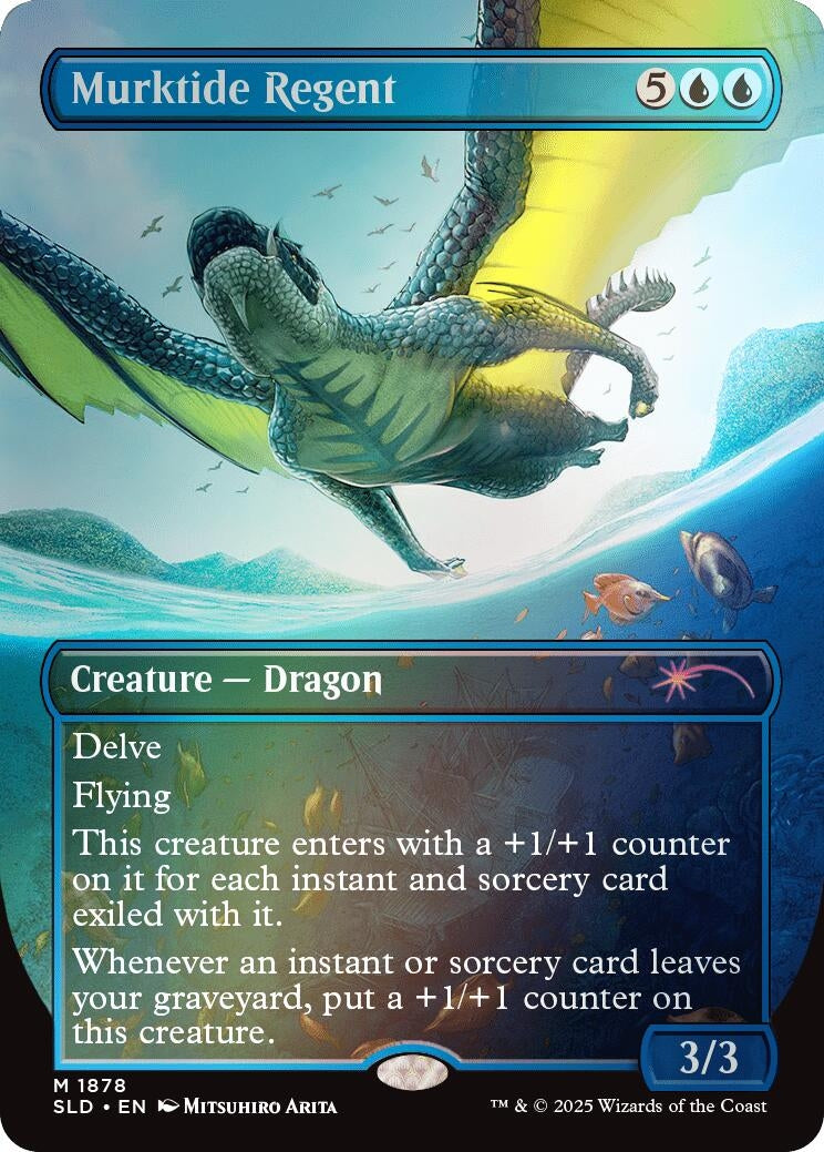 Image for Murktide Regent (Rainbow Foil) (1878) - Magic: The Gathering