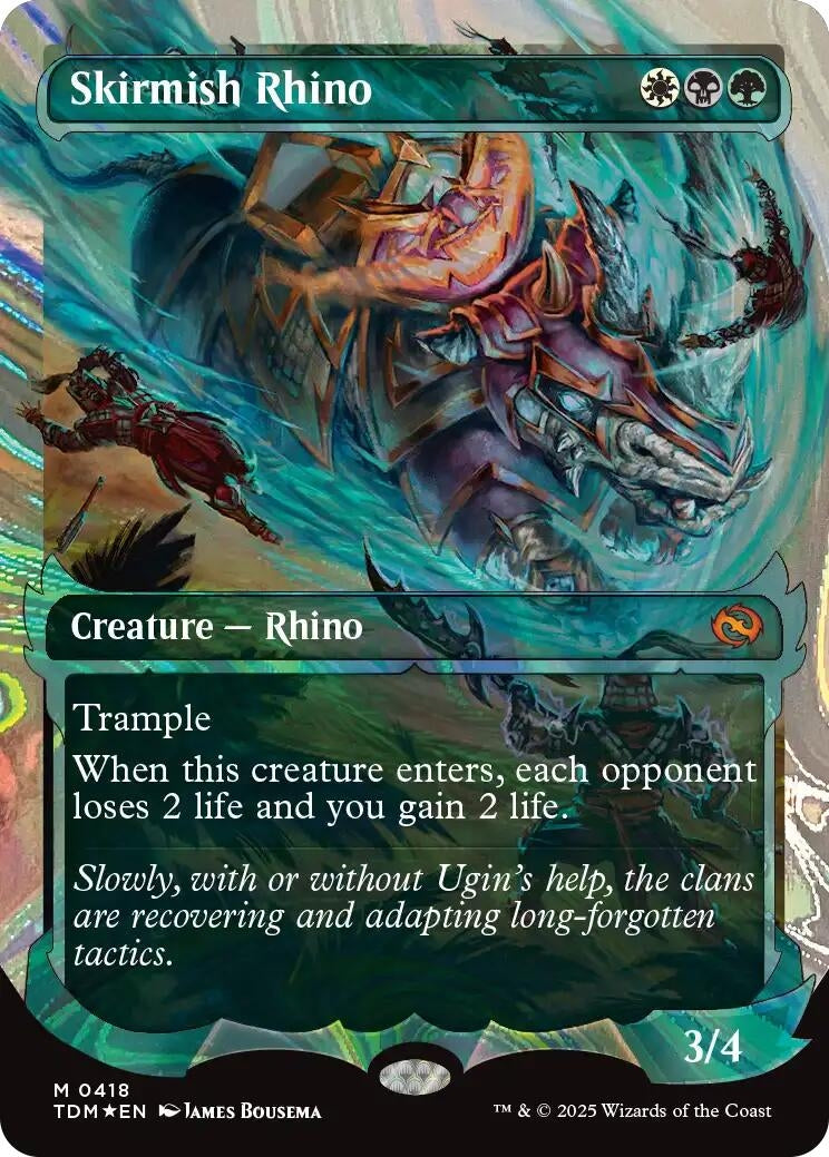 Image for Skirmish Rhino (Showcase) (Halo Foil) (418) - Magic: The Gathering