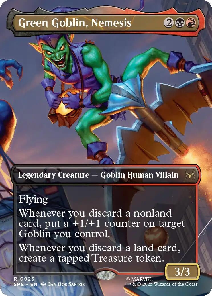 Image for Green Goblin, Nemesis (Borderless) (23) - Magic: The Gathering
