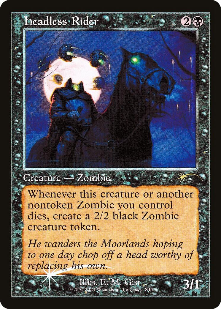 Image for Headless Rider (Retro Frame) (844) - Magic: The Gathering