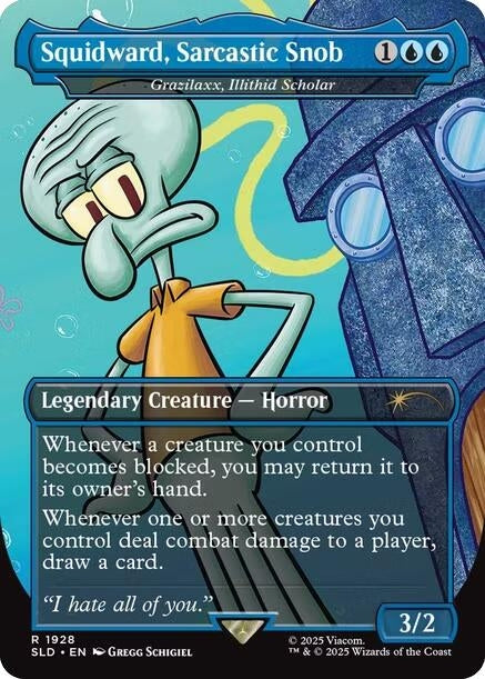 Image for Squidward, Sarcastic Snob - Grazilaxx, Illithid Scholar (1928) - Magic: The Gathering