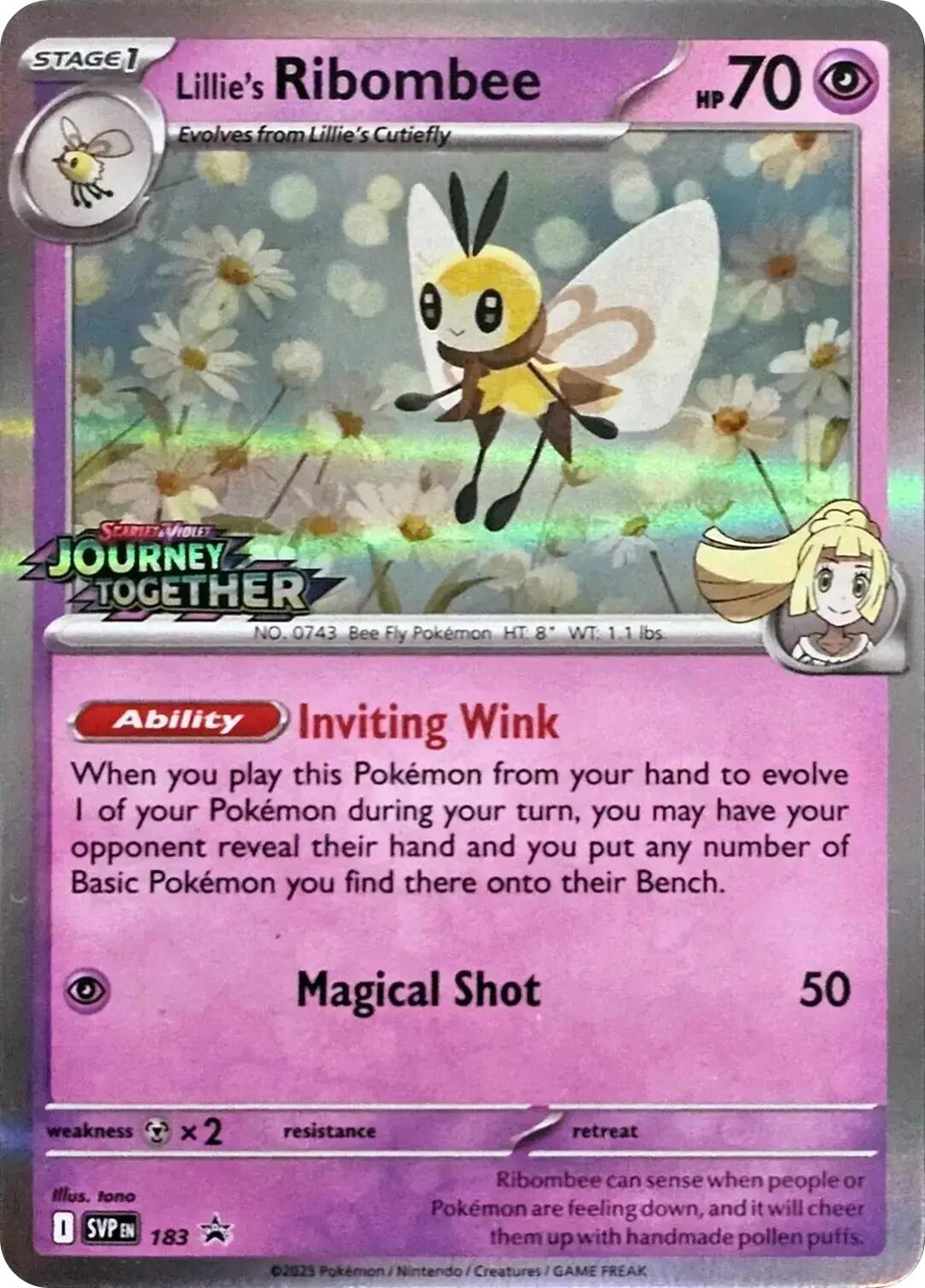 Image for Lillie's Ribombee - 183 (Prerelease) (183) (SVP) - Pokemon