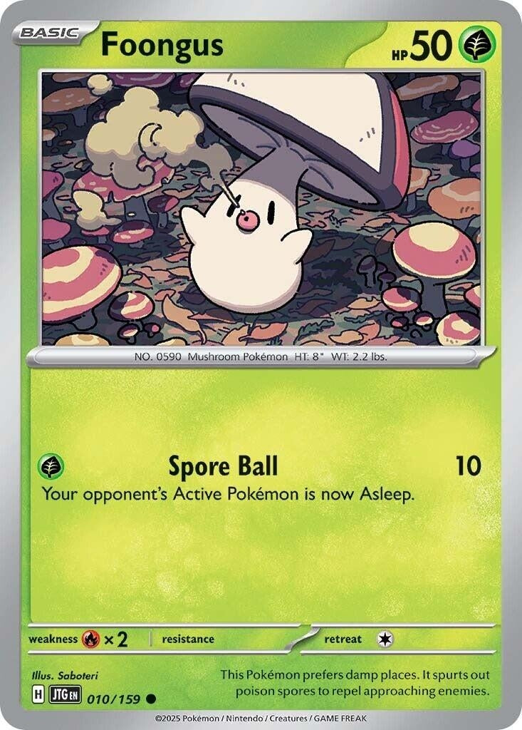 Image for Foongus (010/159) (JTG) - Pokemon