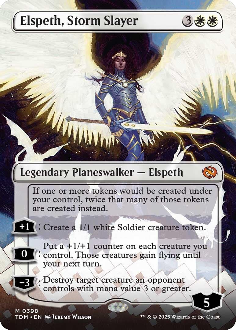Image for Elspeth, Storm Slayer (Borderless) (398) - Magic: The Gathering