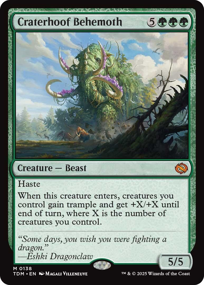 Image for Craterhoof Behemoth (138) - Magic: The Gathering