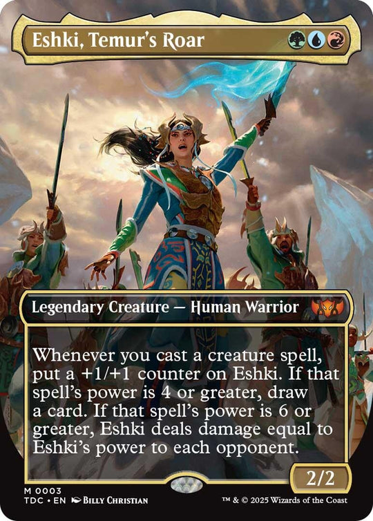 Image for Eshki, Temur's Roar (Borderless) (3) - Magic: The Gathering
