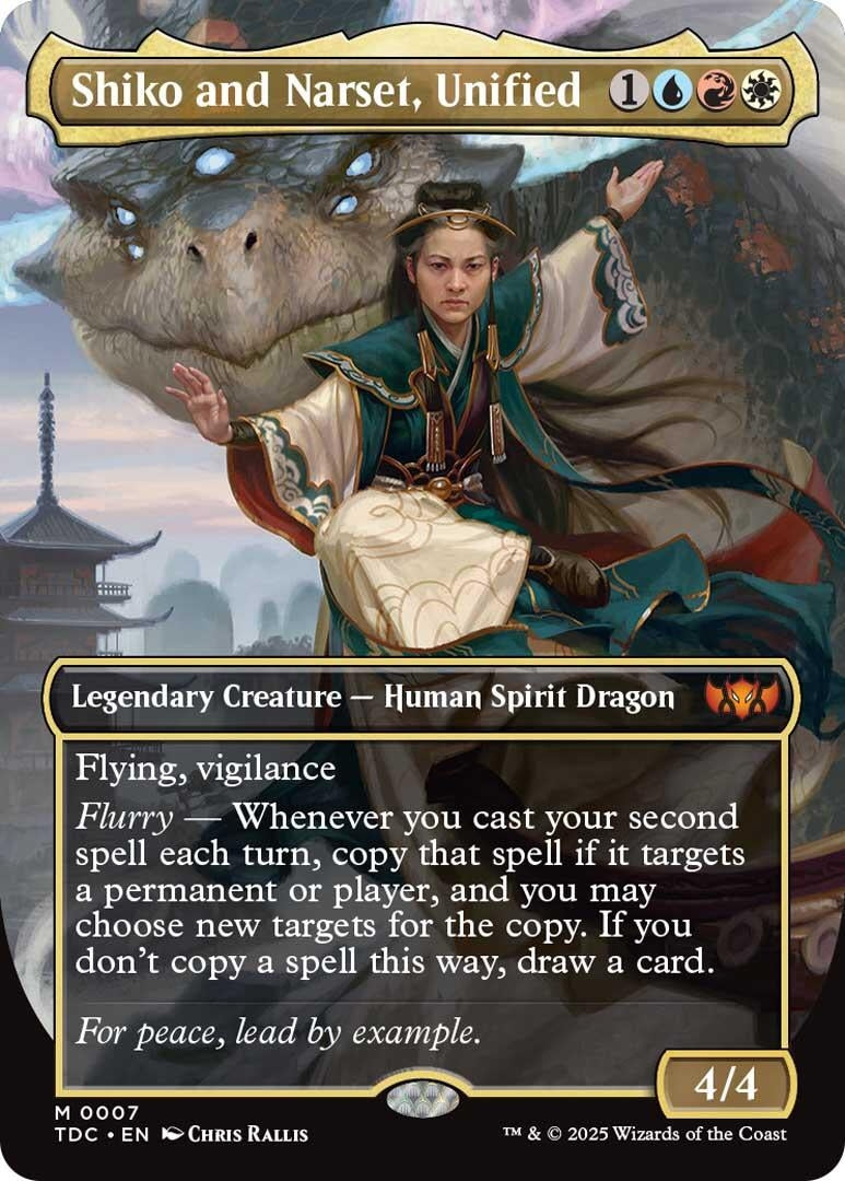 Image for Shiko and Narset, Unified (Borderless) (7) - Magic: The Gathering