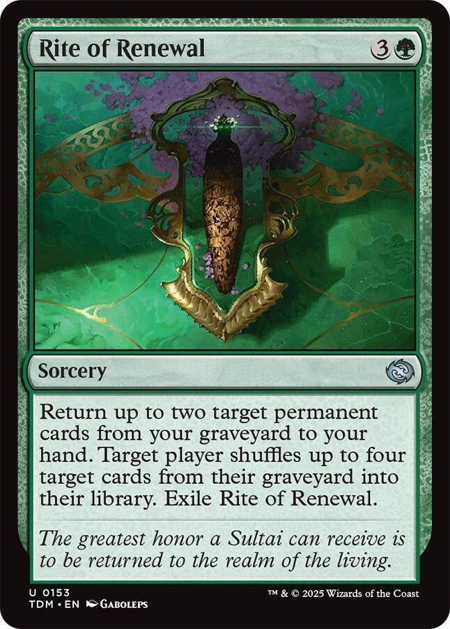 Image for Rite of Renewal (153) - Magic: The Gathering