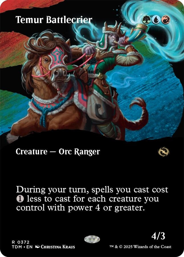 Image for Temur Battlecrier (Borderless) (372) - Magic: The Gathering