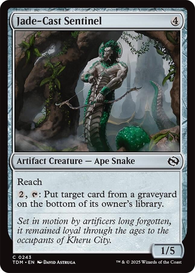 Image for Jade-Cast Sentinel (243) - Magic: The Gathering