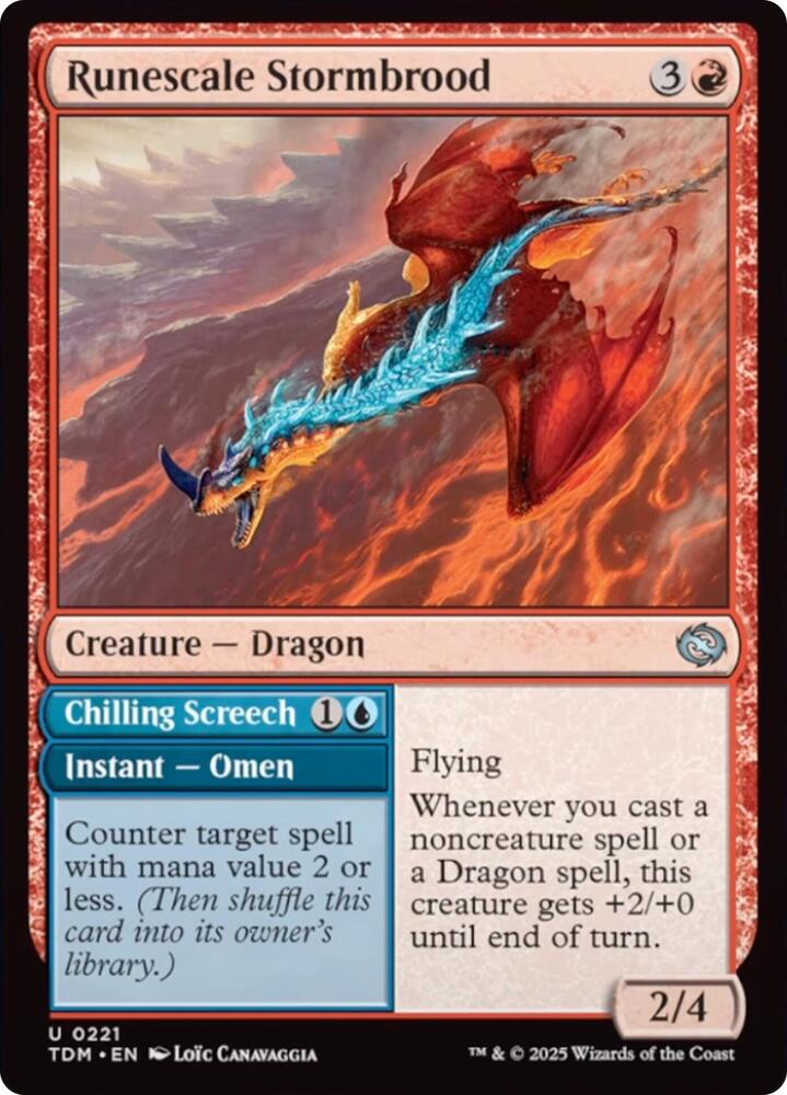 Image for Runescale Stormbrood (221) - Magic: The Gathering