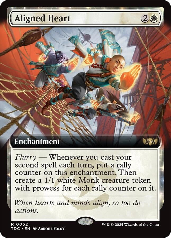Image for Aligned Heart (Extended Art) (52) (TDC) - Magic: The Gathering