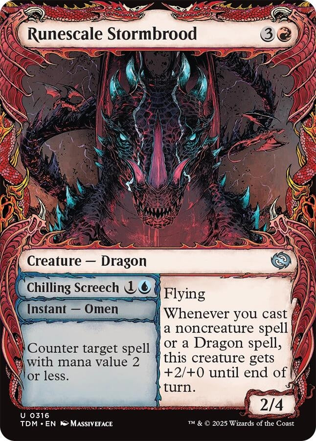 Image for Runescale Stormbrood (Showcase) (316) - Magic: The Gathering