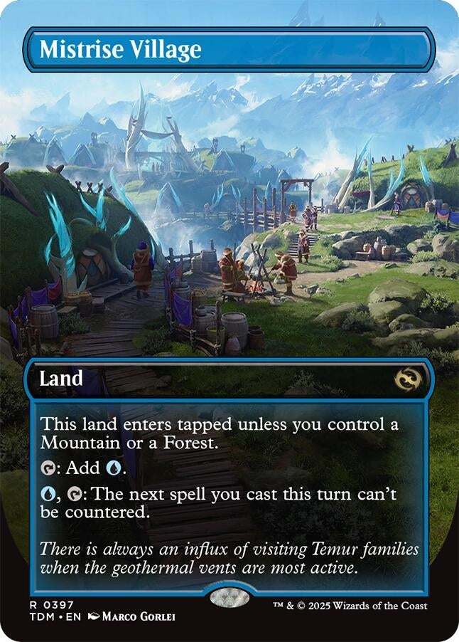 Image for Mistrise Village (Borderless) (397) - Magic: The Gathering