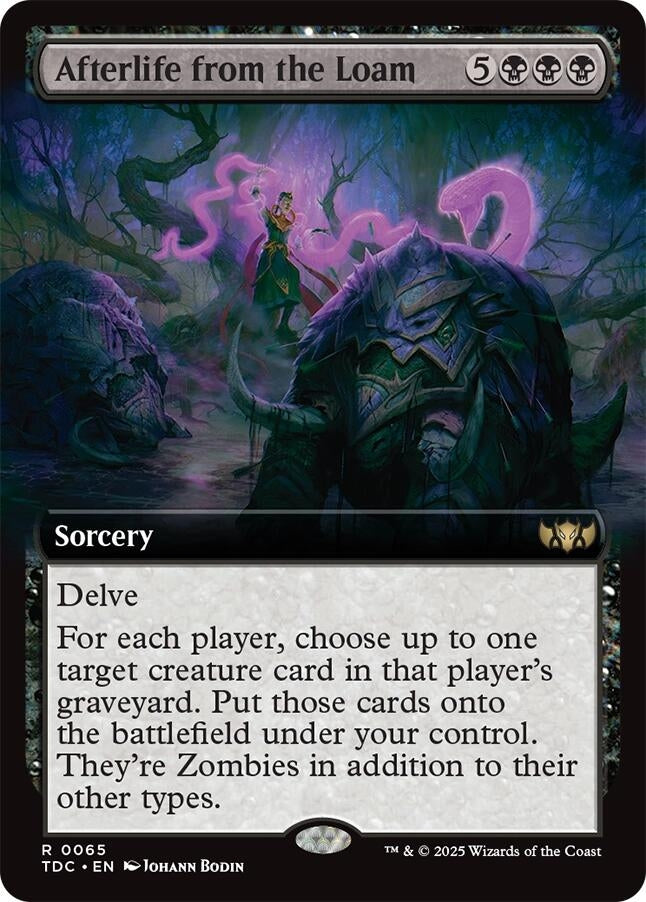 Image for Afterlife from the Loam (Extended Art) (65) (TDC) - Magic: The Gathering