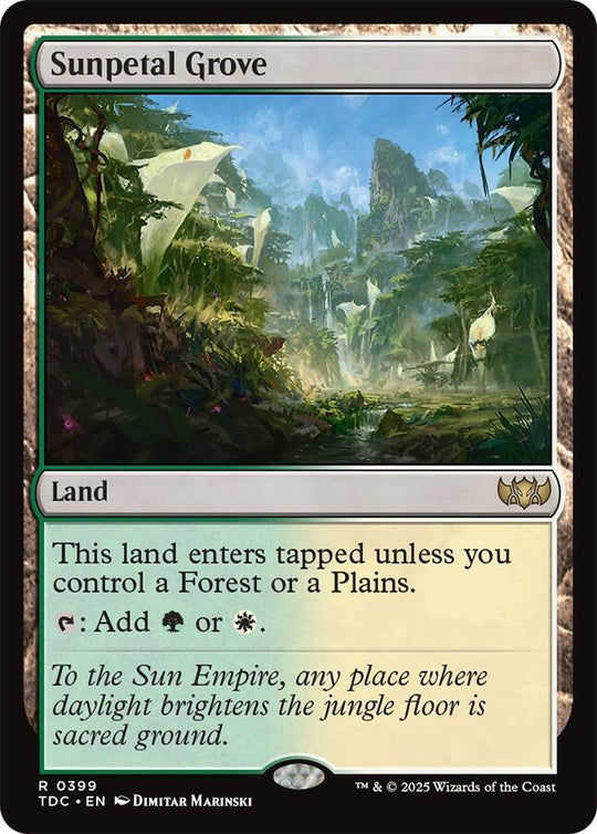 Image for Sunpetal Grove (399) - Magic: The Gathering
