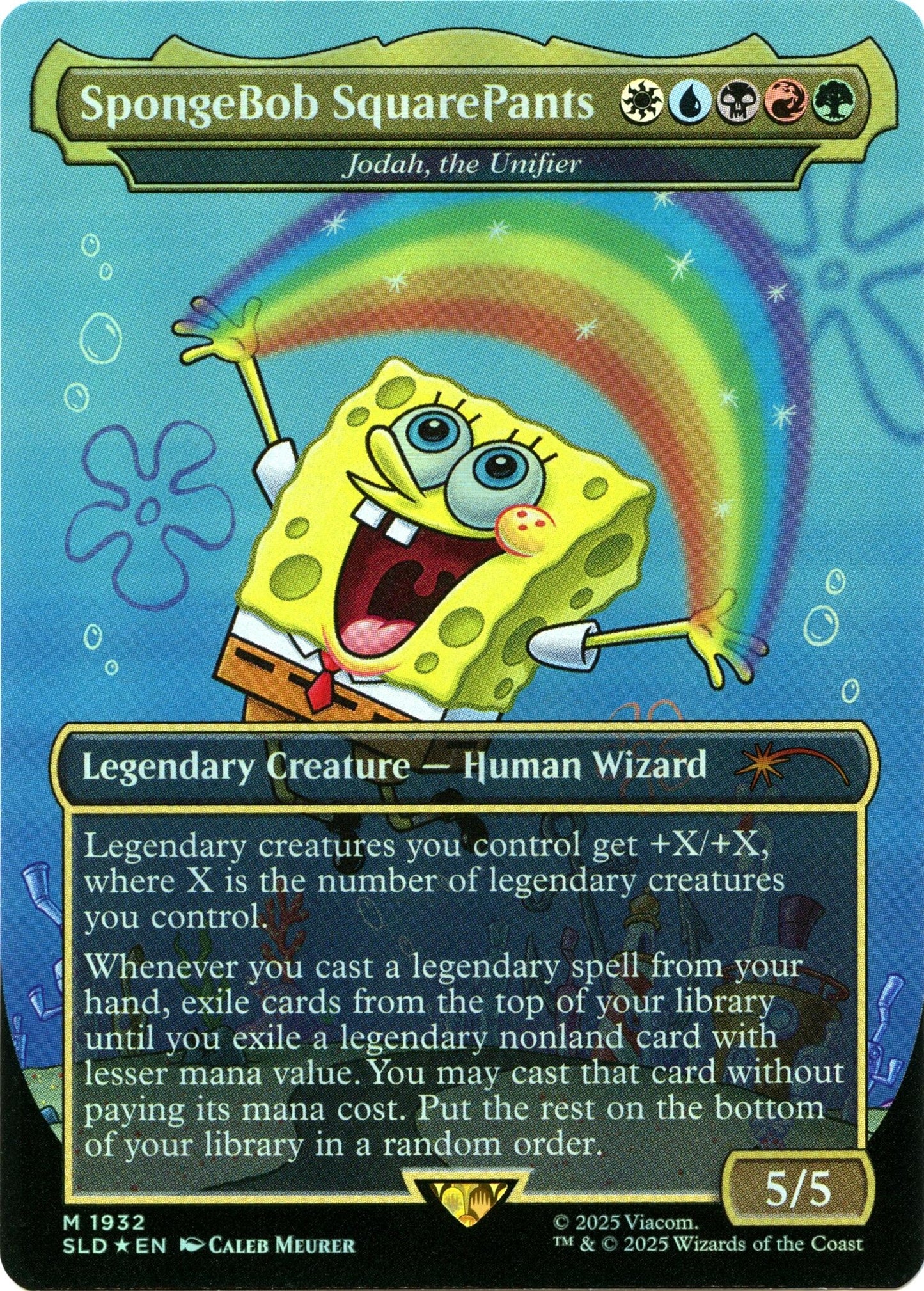 Image for SpongeBob SquarePants - Jodah, the Unifier (Rainbow Foil) (1932) - Magic: The Gathering