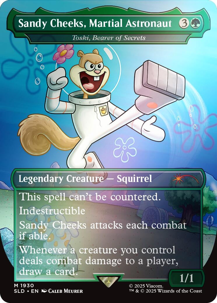 Image for Sandy Cheeks, Martial Astronaut - Toski, Bearer of Secrets (Rainbow Foil) (1930) - Magic: The Gathering
