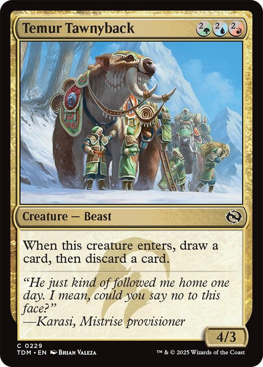 Image for Temur Tawnyback (229) - Magic: The Gathering