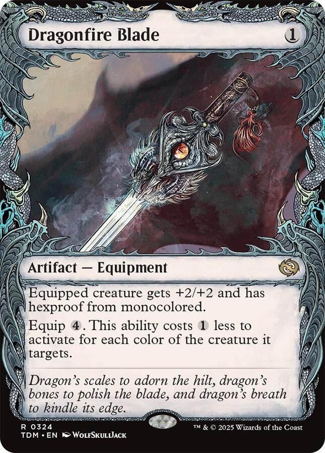 Image for Dragonfire Blade (Showcase) (324) - Magic: The Gathering