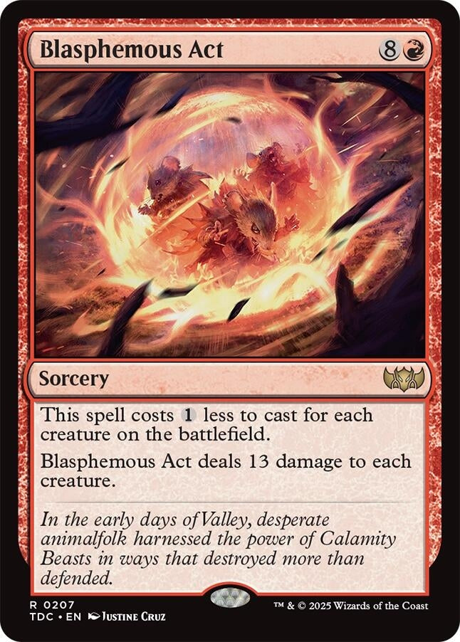 Image for Blasphemous Act (207) - Magic: The Gathering