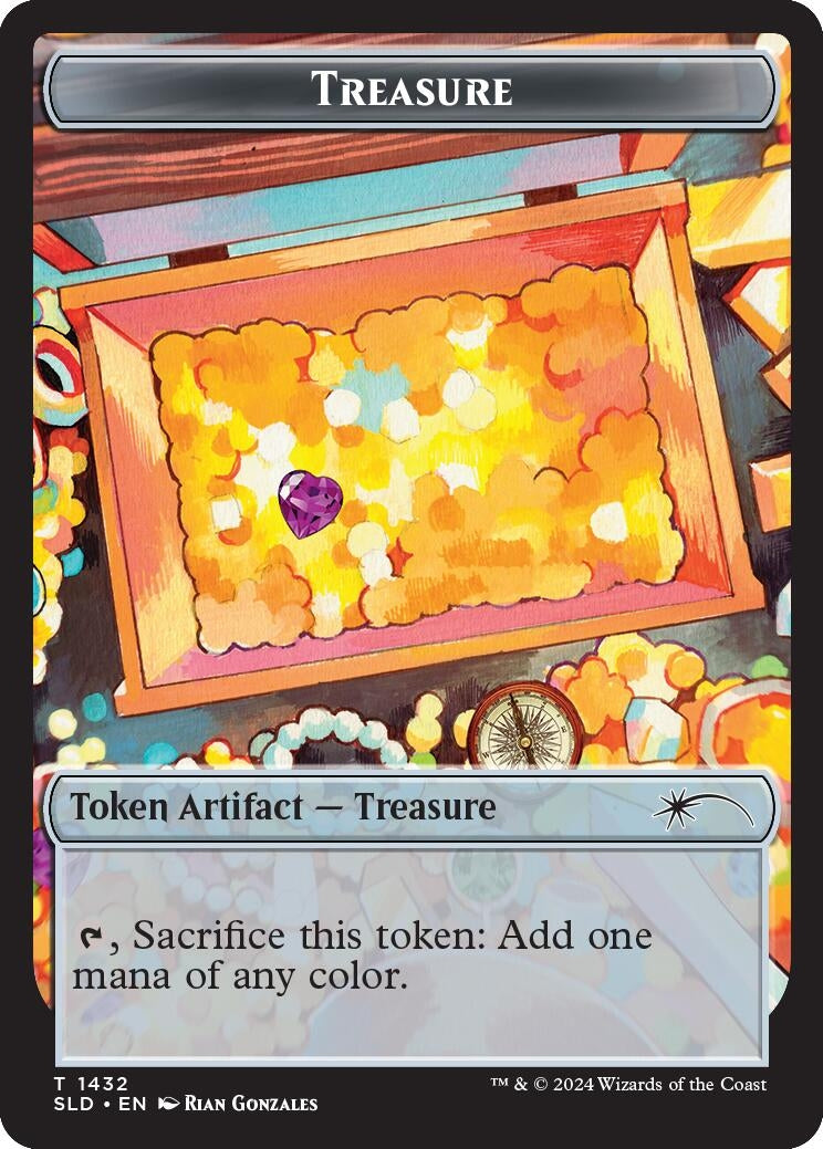Image for Treasure Token (1432) (1432) - Magic: The Gathering