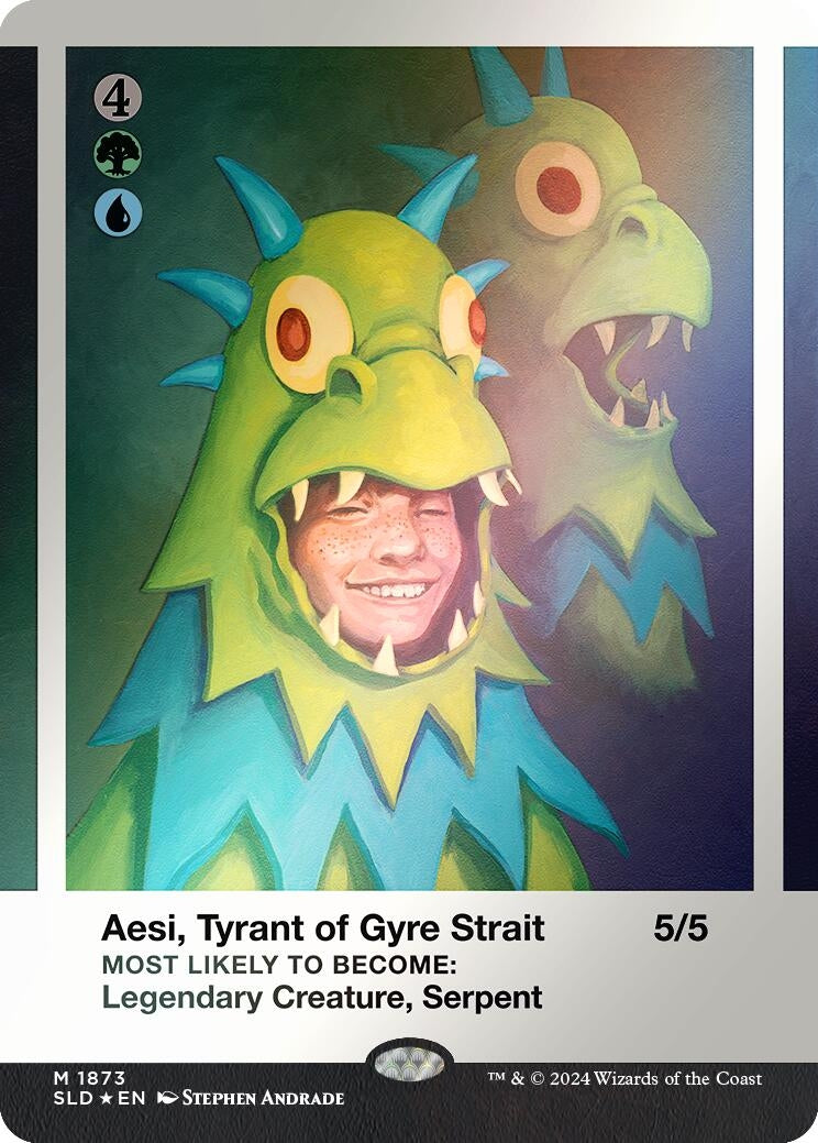 Image for Aesi, Tyrant of Gyre Strait (Rainbow Foil) (1873) (SLD) - Magic: The Gathering