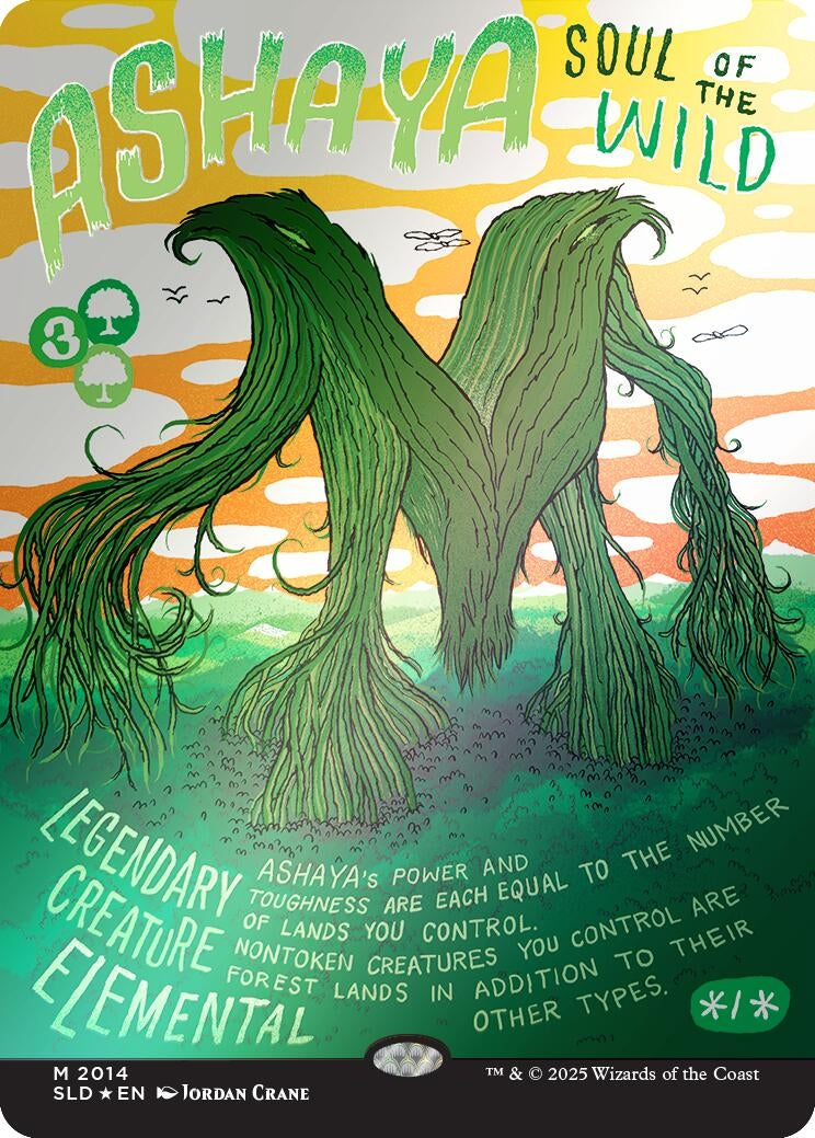 Image for Ashaya, Soul of the Wild (Rainbow Foil) (2014) - Magic: The Gathering