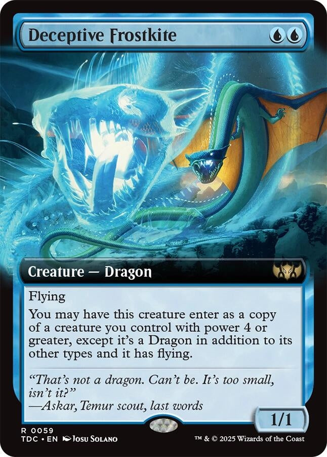 Image for Deceptive Frostkite (Extended Art) (59) - Magic: The Gathering