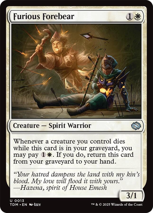 Image for Furious Forebear (13) - Magic: The Gathering