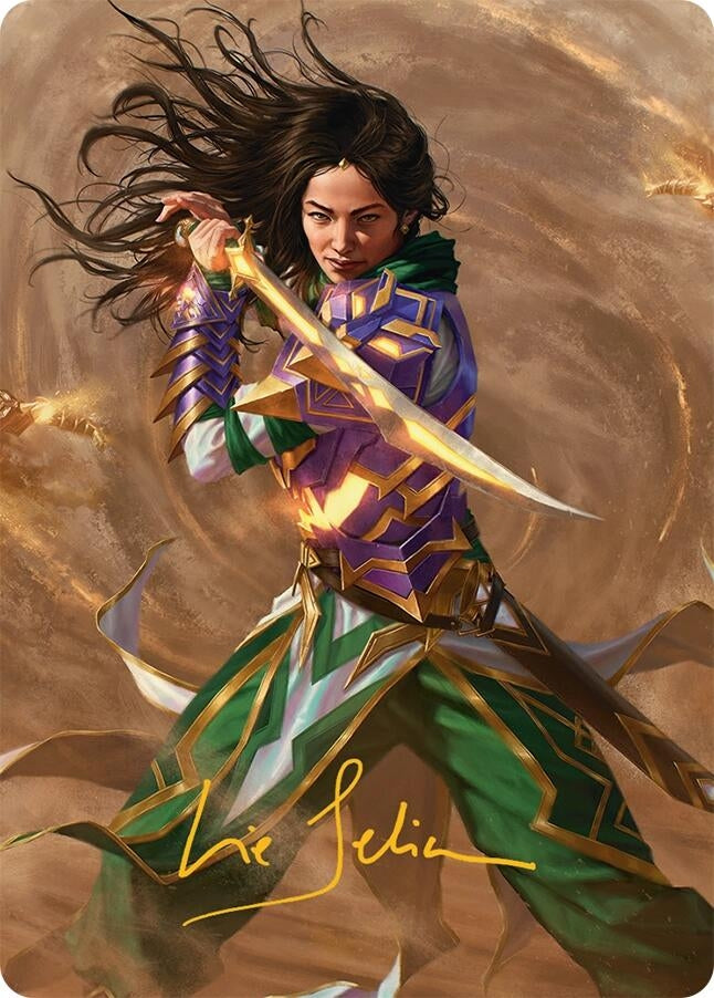 Image for Descendant of Storms Art Card (2/54) (Gold-Stamped Signature) (2) (AATDM) - Magic: The Gathering