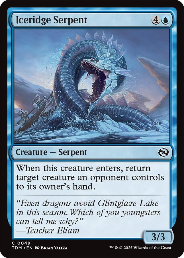Image for Iceridge Serpent (49) - Magic: The Gathering