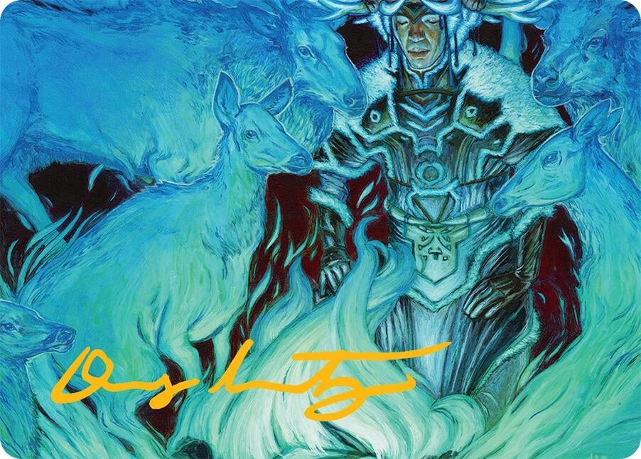 Image for Unending Whisper Art Card (9/54) (Gold-Stamped Signature) (9) (AATDM) - Magic: The Gathering