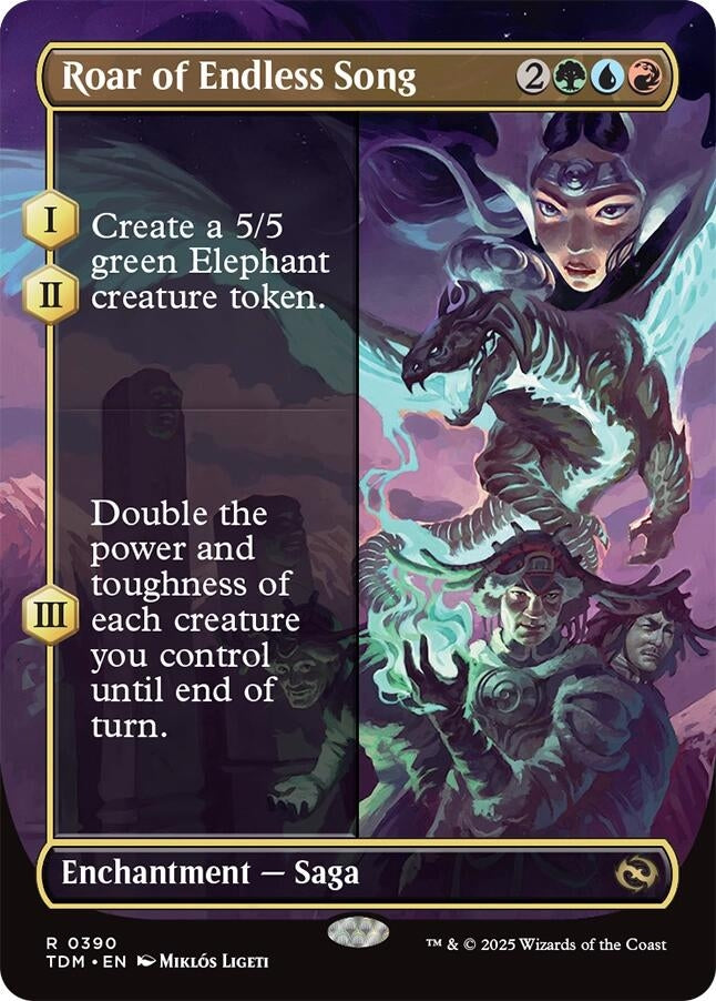 Image for Roar of Endless Song (Borderless) (390) - Magic: The Gathering
